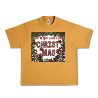 Peanut Butter just a girl who loves christmas Urban Heavy Tee - CowhideDigitalArt