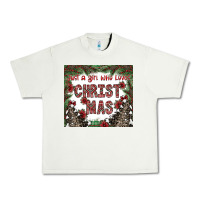 Pistachio just a girl who loves christmas Urban Heavy Tee - CowhideDigitalArt