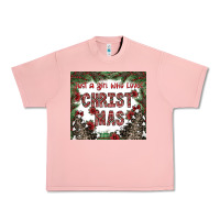 Salmon just a girl who loves christmas Urban Heavy Tee - CowhideDigitalArt