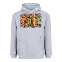 Heather Grey Leopard Sunflower Mimi Heavyweight Hoodie - RanaPortraitStore