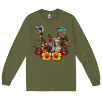Army Green farm life chicken Long Sleeve Tee - SublimationCraftShop