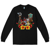 Black farm life chicken Long Sleeve Tee - SublimationCraftShop