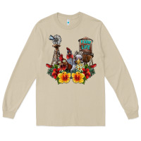 Mushroom farm life chicken Long Sleeve Tee - SublimationCraftShop