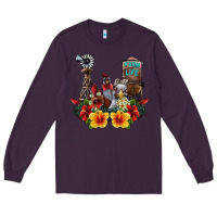 Plum farm life chicken Long Sleeve Tee - SublimationCraftShop