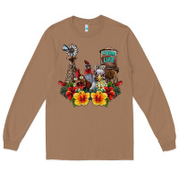 Toasted Coconut farm life chicken Long Sleeve Tee - SublimationCraftShop