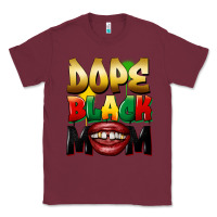 Burgundy Dope black mom Classic Tee - FaDigitalArtStudio