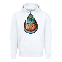 Teardrop Tooled Leather Bullskull Earrings Zipper Hoodie | Teevron