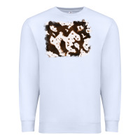 White cowhide Premium Sweatshirt - RanaPortraitStore