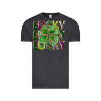 Vintage Black Lucky Vintage Tee - CowhideDigitalArt