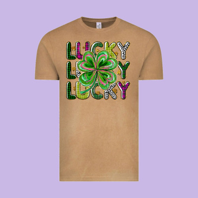 Lucky Vintage Tee Designed By Cowhidedigitalart
