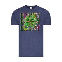 Vintage Denim Lucky Vintage Tee - CowhideDigitalArt