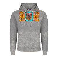 Cloud Rock mama bear with sunflowers and glasses license plate Vintage Hoodie - Artiststas