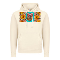 Vintage Artic mama bear with sunflowers and glasses license plate Vintage Hoodie - Artiststas