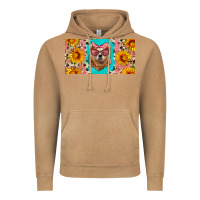 Vintage Camel mama bear with sunflowers and glasses license plate Vintage Hoodie - Artiststas