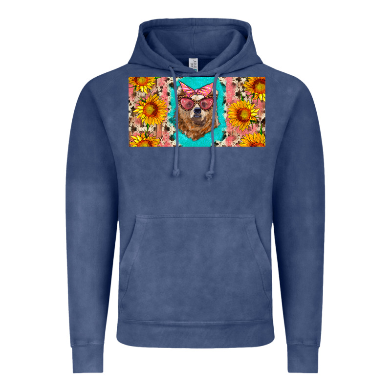 Mama Bear With Sunflowers And Glasses License Plate Vintage Hoodie by Artiststas | Teevron