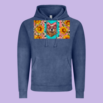 Mama Bear With Sunflowers And Glasses License Plate Vintage Hoodie Designed By Artiststas