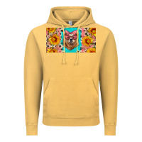 Vintage Mustard mama bear with sunflowers and glasses license plate Vintage Hoodie - Artiststas