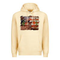Pina Colada deer hunting target american flag  background Premium Hoodie - BarkalooDesign