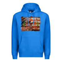 True Royal deer hunting target american flag  background Premium Hoodie - BarkalooDesign