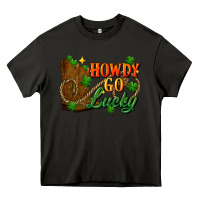 Asphalt Howdy go lucky st. patricks day Heavy Core Tee - FaDigitalArtStudio