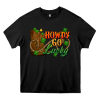 Black Howdy go lucky st. patricks day Heavy Core Tee - FaDigitalArtStudio