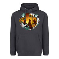 Smoke Horsehide Texas Map Cowboys Flag Heavyweight Hoodie - RanaPortraitStore