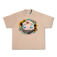 Burro Sunflower Leopard Hedgehog Urban Heavy Tee - Jasminsmagicworld