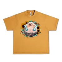 Peanut Butter Sunflower Leopard Hedgehog Urban Heavy Tee - Jasminsmagicworld