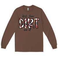 Chestnut rub somedirt on it baseball Long Sleeve Tee - CowhideDigitalArt