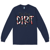 Navy rub somedirt on it baseball Long Sleeve Tee - CowhideDigitalArt