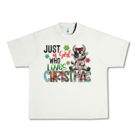 Pistachio just a girl who loves christmas Urban Heavy Tee - CowhideDigitalArt