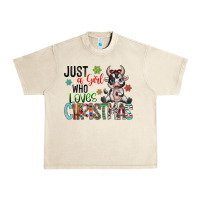 Sandshell just a girl who loves christmas Urban Heavy Tee - CowhideDigitalArt