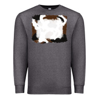 Charcoal Heather cowhide frames background Premium Sweatshirt - RanaPortraitStore