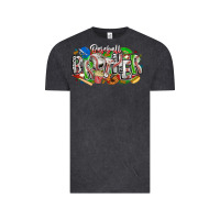 Vintage Black baseball brother Vintage Tee - CowhideDigitalArt