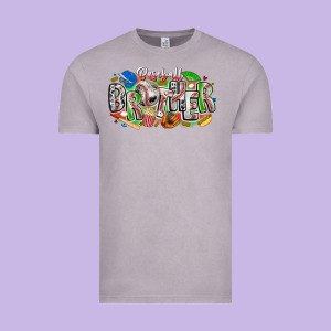 Baseball Brother Vintage Tee Designed By Cowhidedigitalart