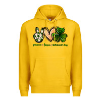 Lemon peace love st.patrick's day Premium Hoodie - Jasminsmagicworld