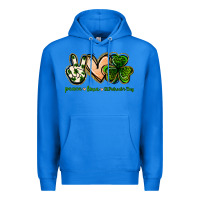 True Royal peace love st.patrick's day Premium Hoodie - Jasminsmagicworld