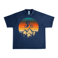 Navy mountainbike downhill retro vintage gift   mountain bike Urban Heavy Tee - DesigneFamous