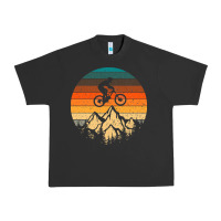 Pigment Black mountainbike downhill retro vintage gift   mountain bike Urban Heavy Tee - DesigneFamous