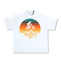 White mountainbike downhill retro vintage gift   mountain bike Urban Heavy Tee - DesigneFamous