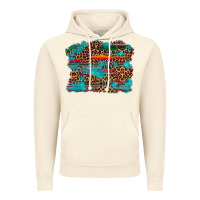 Vintage Artic western serape leopard turquoise  background Vintage Hoodie - Artiststas
