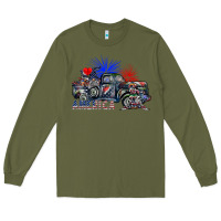 Army Green america Long Sleeve Tee - SublimationCraftShop
