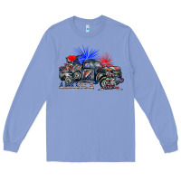 Colony Blue america Long Sleeve Tee - SublimationCraftShop
