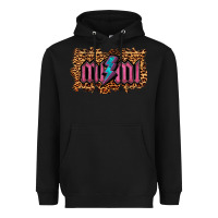 Black Leopard Mimi Lightning Heavyweight Hoodie - RanaPortraitStore