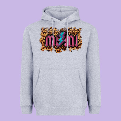 Leopard Mimi Lightning Heavyweight Hoodie Designed By Ranaportraitstore