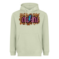 Matcha Leopard Mimi Lightning Heavyweight Hoodie - RanaPortraitStore