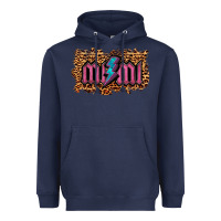 Navy Leopard Mimi Lightning Heavyweight Hoodie - RanaPortraitStore