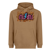 Toasted Coconut Leopard Mimi Lightning Heavyweight Hoodie - RanaPortraitStore
