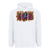 White Leopard Mimi Lightning Heavyweight Hoodie - RanaPortraitStore