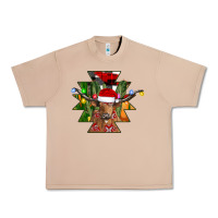 Burro longhorn Aztec Christmas Urban Heavy Tee - CowhideDigitalArt